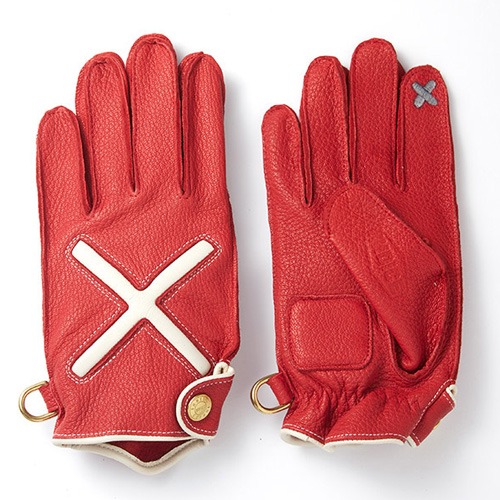XDeer Leather Gloves X SMART TOUCH RED EDITION (DEER/Red)