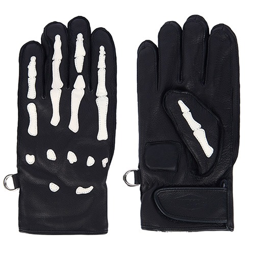 Winter SkullDeer Gloves_Halloween Edition (DEER/WOOL/black)