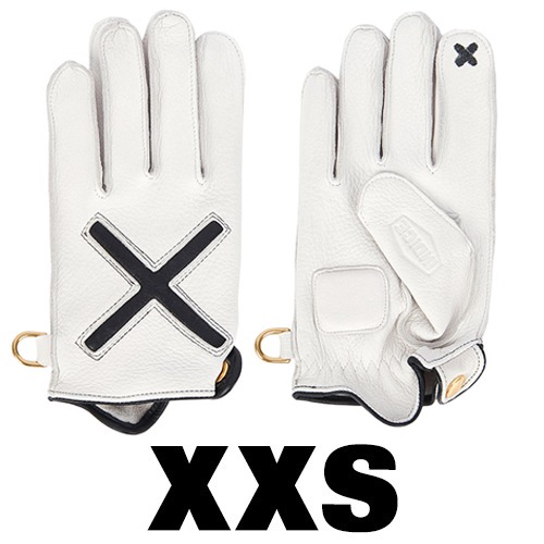 XDeer Leather Gloves X SMART TOUCH XXS White Edition (DEER/White)