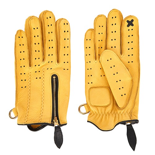 Cheeky Zipper Gloves X SMART TOUCH (DEER/YELLOW)
