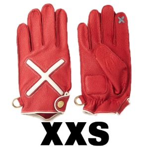 XDeer Leather Gloves X SMART TOUCH RED XXS EDITION (DEER/Red)