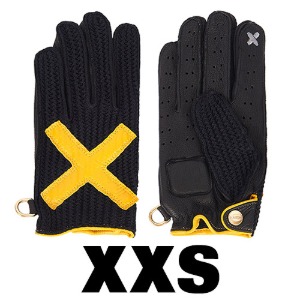Summer Knit X ALL BLACK Gloves X SMART TOUCH XXS EDITION (DEER/KNIT/BLACK/Yellow)