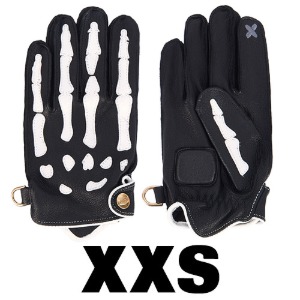 SkullDeer Leather Gloves X SMART TOUCH XXS Edition (DEER/BLACK)