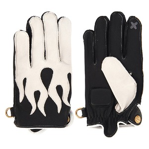 FlamingDeer Leather Gloves X SMART TOUCH_ (DEER/BLACK)