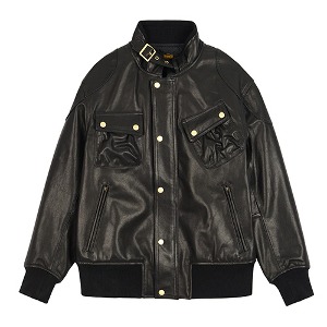 P.Stadium Sheep Leather jacket (BLACK/PROTECTOR)