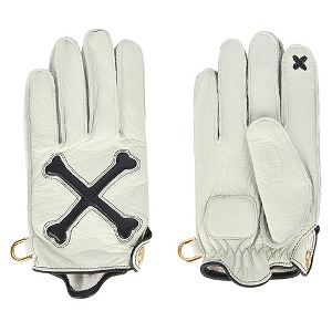 XkullDeer Leather Gloves X SMART TOUCH_White Edition (DEER/White)